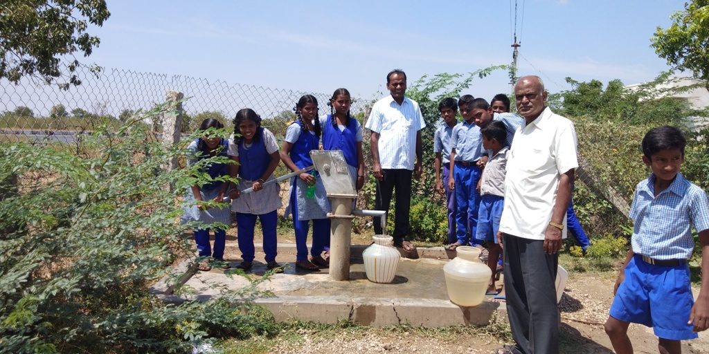 Brunnen für die Höhere Schule in Maravanur